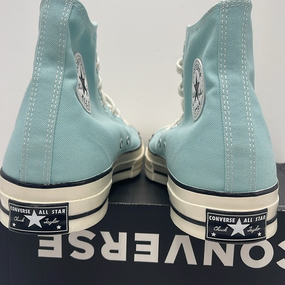 Converse Men’s High-Top Sneakers in Aqua A00621C CHUCK 70 HI SOFT JUNIPER/EGRET - Picture 13 of 16